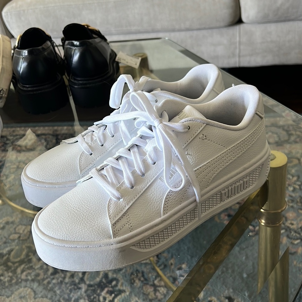 White sneakers